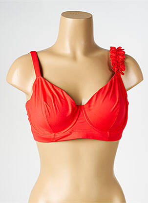 Haut de maillot de bain stretch haut soutien-gorge emboitant orange SIMONE PERELE femme