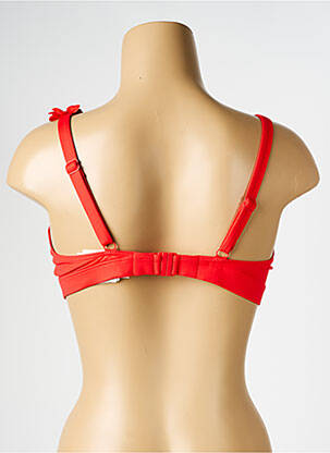 Haut de maillot de bain stretch haut soutien-gorge emboitant orange SIMONE PERELE femme