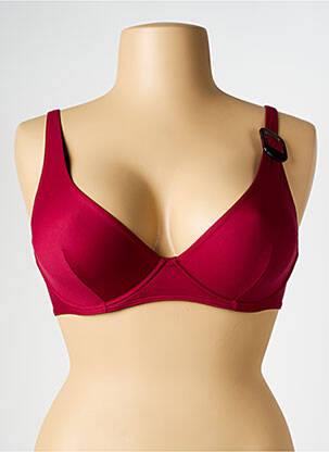 Haut de maillot de bain stretch haut soutien-gorge emboitant rouge SIMONE PERELE femme