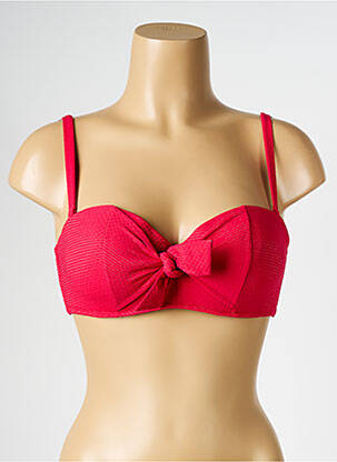 Haut de maillot de bain stretch haut soutien-gorge moulé rouge SIMONE PERELE femme