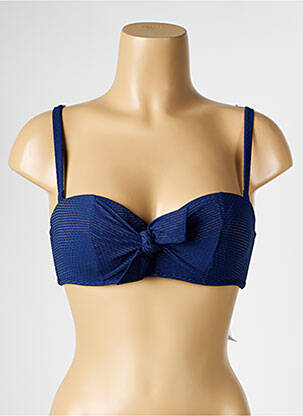 Haut de maillot de bain stretch haut soutien-gorge moulé bleu SIMONE PERELE femme