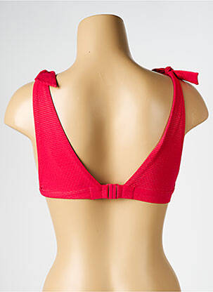 Haut de maillot de bain stretch haut triangles rouge SIMONE PERELE femme