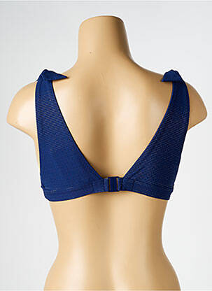 Haut de maillot de bain stretch haut triangles bleu SIMONE PERELE femme