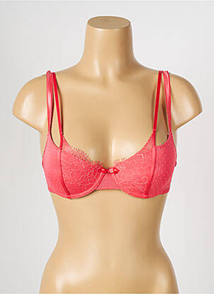 Soutien-gorge effet matière satinée haut soutien-gorge avec mousse de rembourrage amovible rose PASSIONATA femme