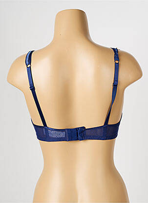 Soutien-gorge effet matière satinée haut soutien-gorge avec mousse de rembourrage amovible bleu PASSIONATA femme