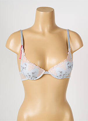 Soutien-gorge effet matière satinée haut soutien-gorge push-up gris PASSIONATA femme
