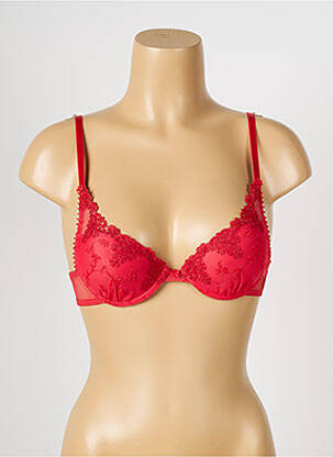 Soutien-gorge effet matière satinée haut soutien-gorge push-up rouge PASSIONATA femme
