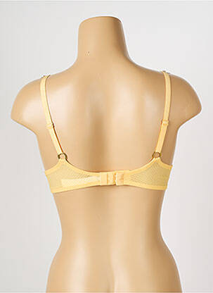 Soutien-gorge effet matière satinée haut soutien-gorge moulé jaune CHANTELLE femme