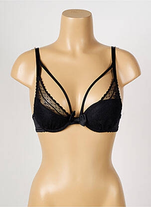 Soutien-gorge tissage dentelle haut soutien-gorge moulé noir PASSIONATA femme