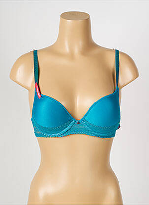Soutien-gorge effet matière satinée haut soutien-gorge push-up bleu PASSIONATA femme