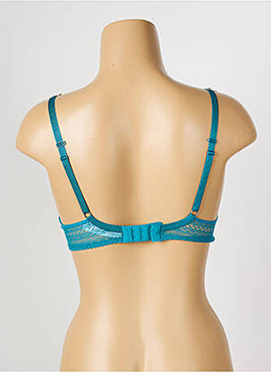 Soutien-gorge effet matière satinée haut soutien-gorge push-up bleu PASSIONATA femme