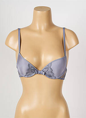 Soutien-gorge tissage dentelle haut soutien-gorge moulé gris PASSIONATA femme