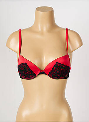 Soutien-gorge effet matière satinée haut soutien-gorge push-up rouge PASSIONATA femme