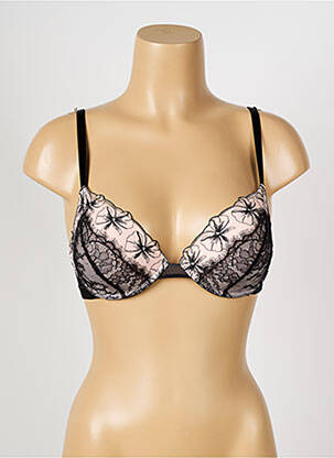 Soutien-gorge effet matière satinée haut soutien-gorge push-up noir PASSIONATA femme
