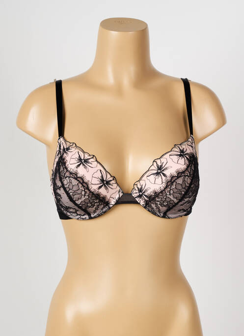 Soutien-gorge effet matière satinée haut soutien-gorge push-up noir PASSIONATA femme