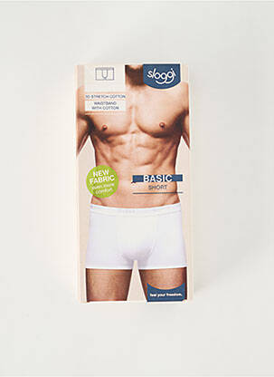 Boxer stretch blanc SLOGGI homme