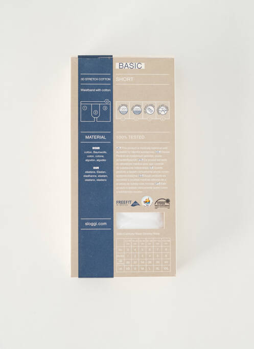 Boxer blanc SLOGGI pour homme