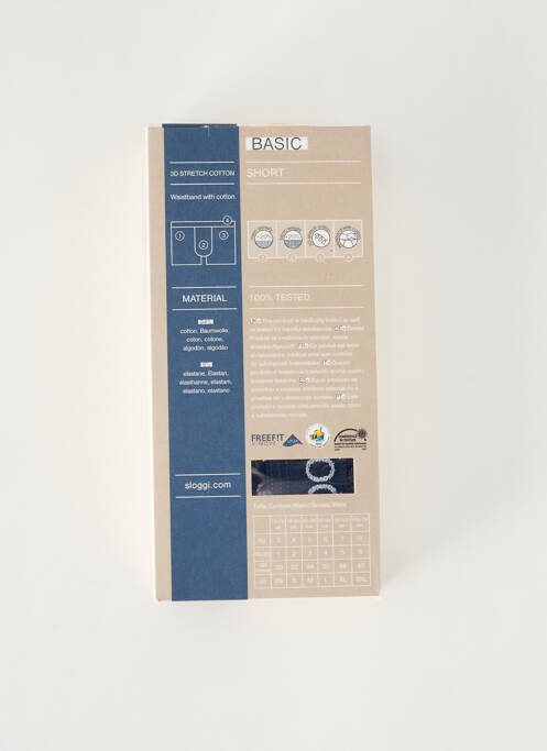 Boxer bleu SLOGGI pour homme
