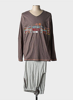 Pyjama col v gris ROSE POMME homme