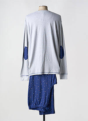 Pyjama col rond gris BARANDI homme