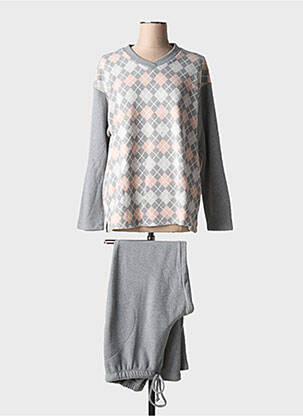 Pyjama gris BARANDI pour femme