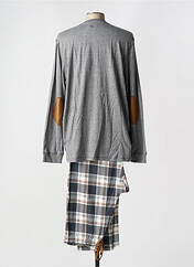 Pyjama gris BARANDI pour homme seconde vue