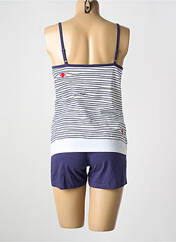 Pyjashort bleu ROSE POMME pour femme seconde vue