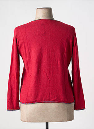 Pull coupe cintrée manches longues rouge TELMAIL femme