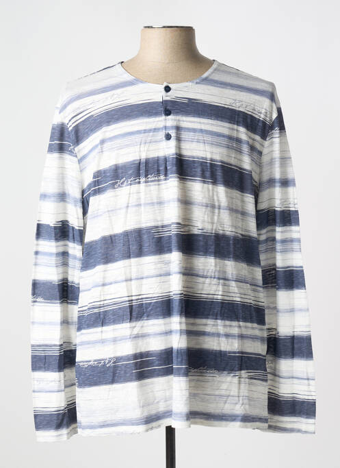 Pyjama col rond blanc H.J.T homme