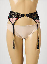 Guêpière/porte-jarretelle tissage dentelle noir AUBADE femme