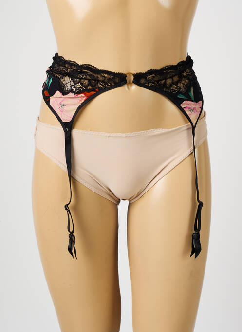 Guêpière/Porte-jarretelle noir AUBADE pour femme