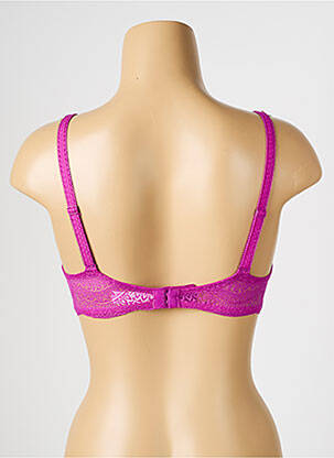 Soutien-gorge effet matière satinée haut soutien-gorge moulé rose SIMONE PERELE femme