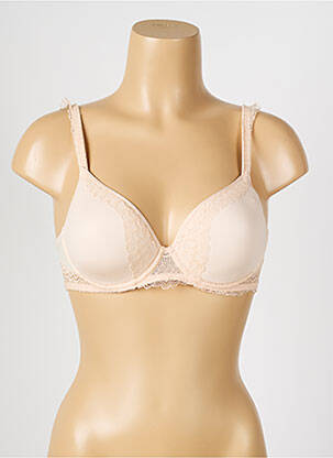 Soutien-gorge effet matière satinée haut soutien-gorge moulé rose SIMONE PERELE femme
