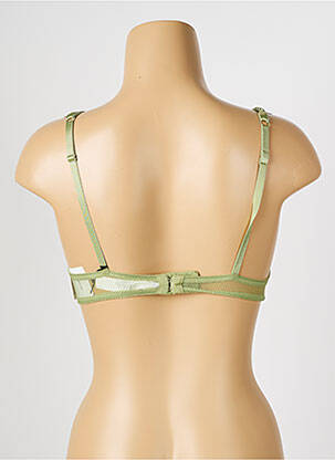 Soutien-gorge effet matière satinée haut soutien-gorge push-up vert AUBADE femme