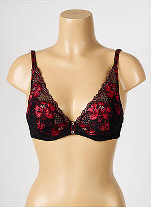 Soutien-gorge effet matière satinée haut soutien-gorge push-up noir AUBADE femme