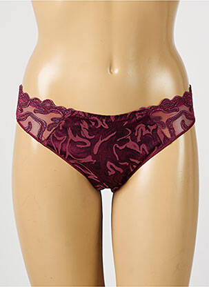 Culotte effet matière satinée violet LOUISA BRACQ femme