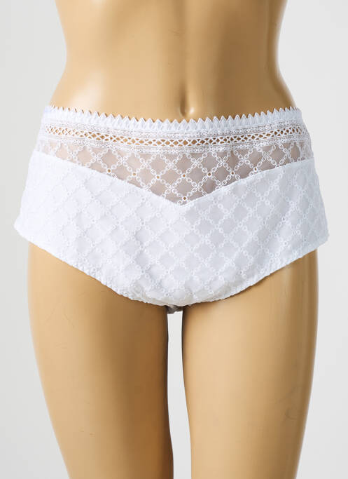 Shorty broderie blanc LOUISA BRACQ femme