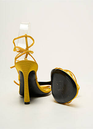 Sandales/nu pieds talon aiguille talon haut de 10cm et plus jaune FREE LANCE femme