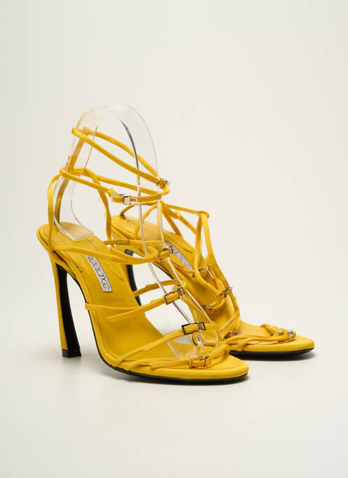 Sandales/nu pieds fermeture boucle(s) talon haut de 10cm et plus jaune FREE LANCE femme