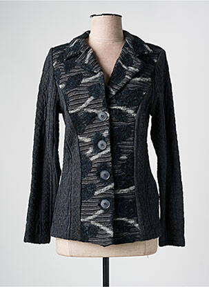 Gilet manches longues coupe cintrée gris GUY DUBOUIS femme
