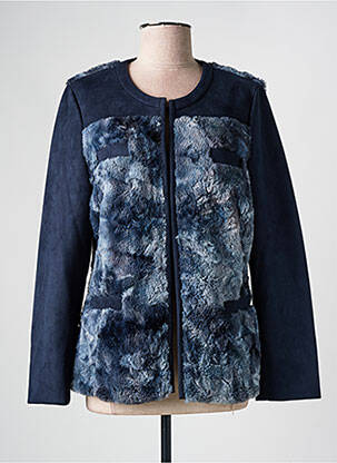 Veste chic poches bleu GUY DUBOUIS femme