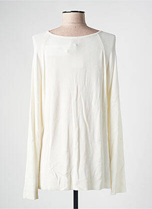 Pull coupe cintrée manches longues blanc GUY DUBOUIS femme
