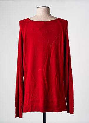 Pull coupe cintrée manches longues rouge GUY DUBOUIS femme