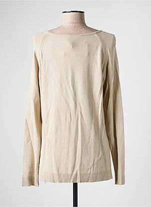 Pull coupe cintrée manches longues beige GUY DUBOUIS femme