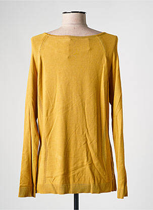Pull coupe cintrée manches longues jaune GUY DUBOUIS femme