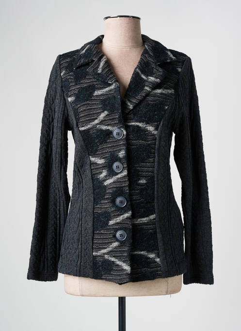 Gilet manches longues coupe cintrée gris GUY DUBOUIS femme