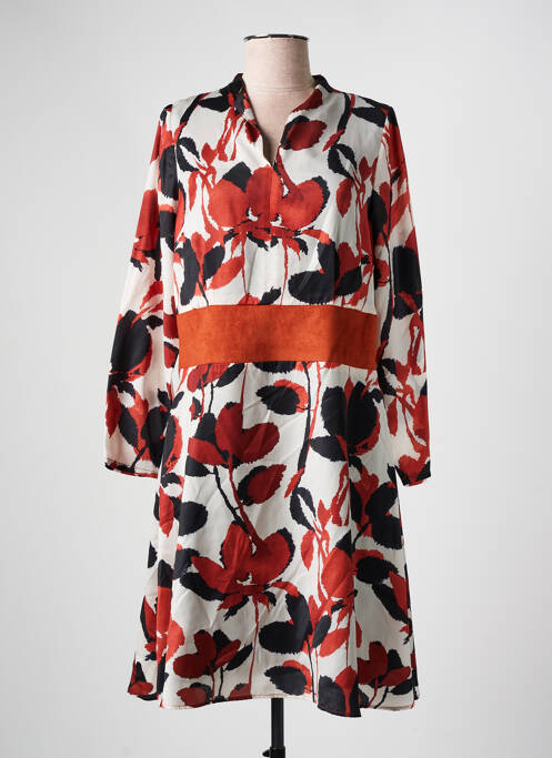 Robe mi-longue orange GREGORY PAT pour femme