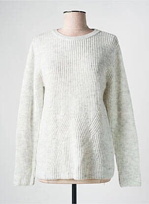 Pull coupe droite manches longues gris GUY DUBOUIS femme