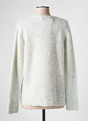 Pull coupe droite manches longues gris GUY DUBOUIS femme