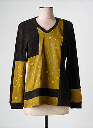 Pull coupe cintrée manches longues noir MERI & ESCA femme